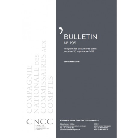 Bulletin CNCC - JUIN 2019 - N° 194