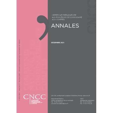 Annales CP CAC - SESSIONS DE 2021